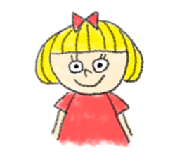 Erin with bobbed hair  (The second) sticker #10532190