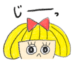 Erin with bobbed hair  (The second) sticker #10532203