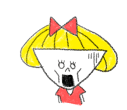 Erin with bobbed hair  (The second) sticker #10532207