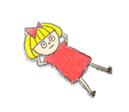 Erin with bobbed hair  (The second) sticker #10532210