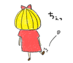 Erin with bobbed hair  (The second) sticker #10532212