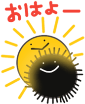 Greetings of sea urchin sticker #10533712