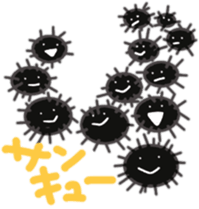 Greetings of sea urchin sticker #10533716