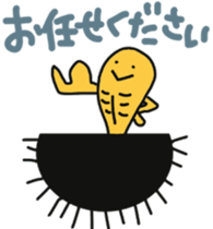Greetings of sea urchin sticker #10533747