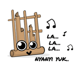 Angklung sticker #10534082