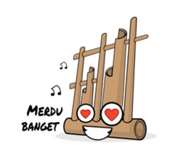 Angklung sticker #10534087