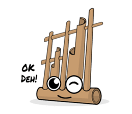 Angklung sticker #10534089