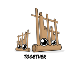 Angklung sticker #10534100