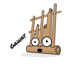 Angklung sticker #10534105