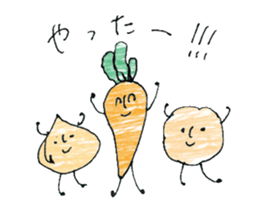 Potatoes, carrots, onions, vegetables! 2 sticker #10535063