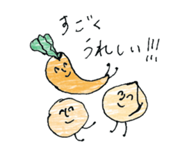 Potatoes, carrots, onions, vegetables! 2 sticker #10535064
