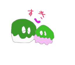 japanese sweets family sticker #10535659