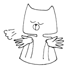 Man of the cat sticker #10536209