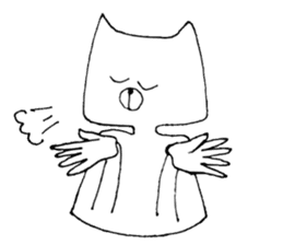 Man of the cat sticker #10536209