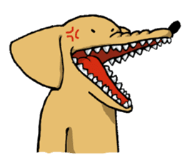 Long mouth dog sticker #10536723