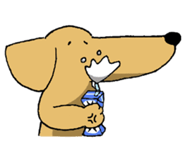 Long mouth dog sticker #10536744