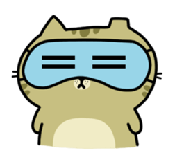 A cute cat of the sinkcomic--Aru sticker #10537159