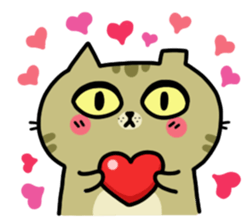 A cute cat of the sinkcomic--Aru sticker #10537173