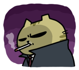 A cute cat of the sinkcomic--Aru sticker #10537176