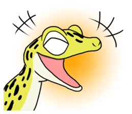 Leopard gecko part2 sticker #10537516