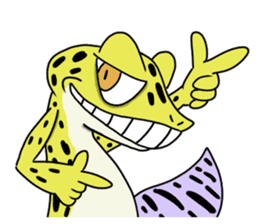Leopard gecko part2 sticker #10537518