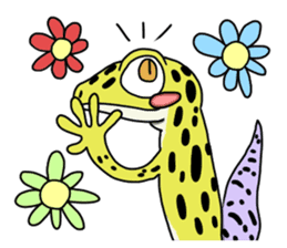 Leopard gecko part2 sticker #10537519