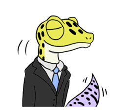Leopard gecko part2 sticker #10537530