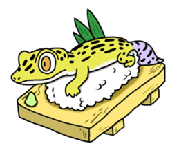 Leopard gecko part2 sticker #10537535