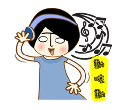 T-faced Girl sticker #10538115