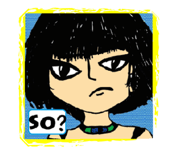 T-faced Girl sticker #10538122