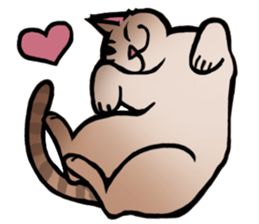 Life with the amber cat sticker #10538723