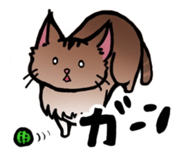 Life with the amber cat sticker #10538726