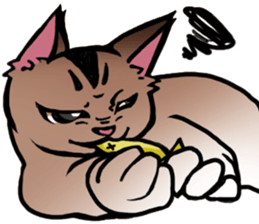 Life with the amber cat sticker #10538727