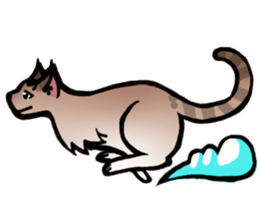 Life with the amber cat sticker #10538731