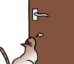 Life with the amber cat sticker #10538735