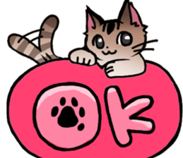 Life with the amber cat sticker #10538739