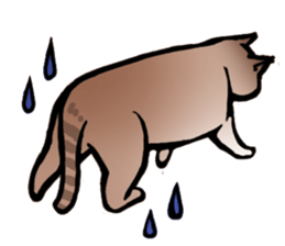 Life with the amber cat sticker #10538742