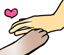 Life with the amber cat sticker #10538743