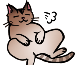 Life with the amber cat sticker #10538745