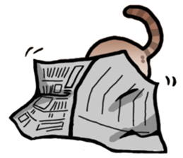 Life with the amber cat sticker #10538746