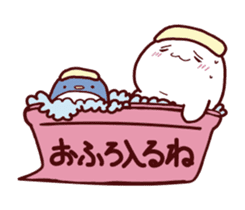 Balloon sticker of a seal sticker #10539125