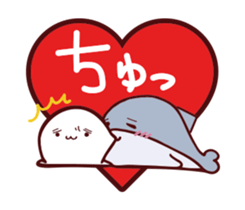 Balloon sticker of a seal sticker #10539130