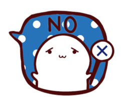 Balloon sticker of a seal sticker #10539137