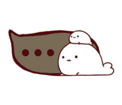 Balloon sticker of a seal sticker #10539141