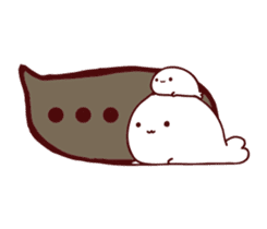 Balloon sticker of a seal sticker #10539141