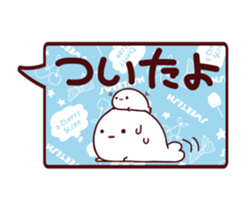 Balloon sticker of a seal sticker #10539151