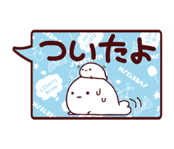 Balloon sticker of a seal sticker #10539151