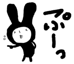 bluff black rabbit sticker #10540202