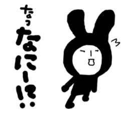 bluff black rabbit sticker #10540213