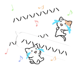 Small cat balloon sticker sticker #10540277